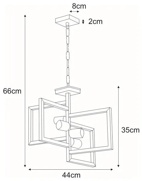 Designerska lampa wisząca w stylu loftowym - S100 M4-Z08