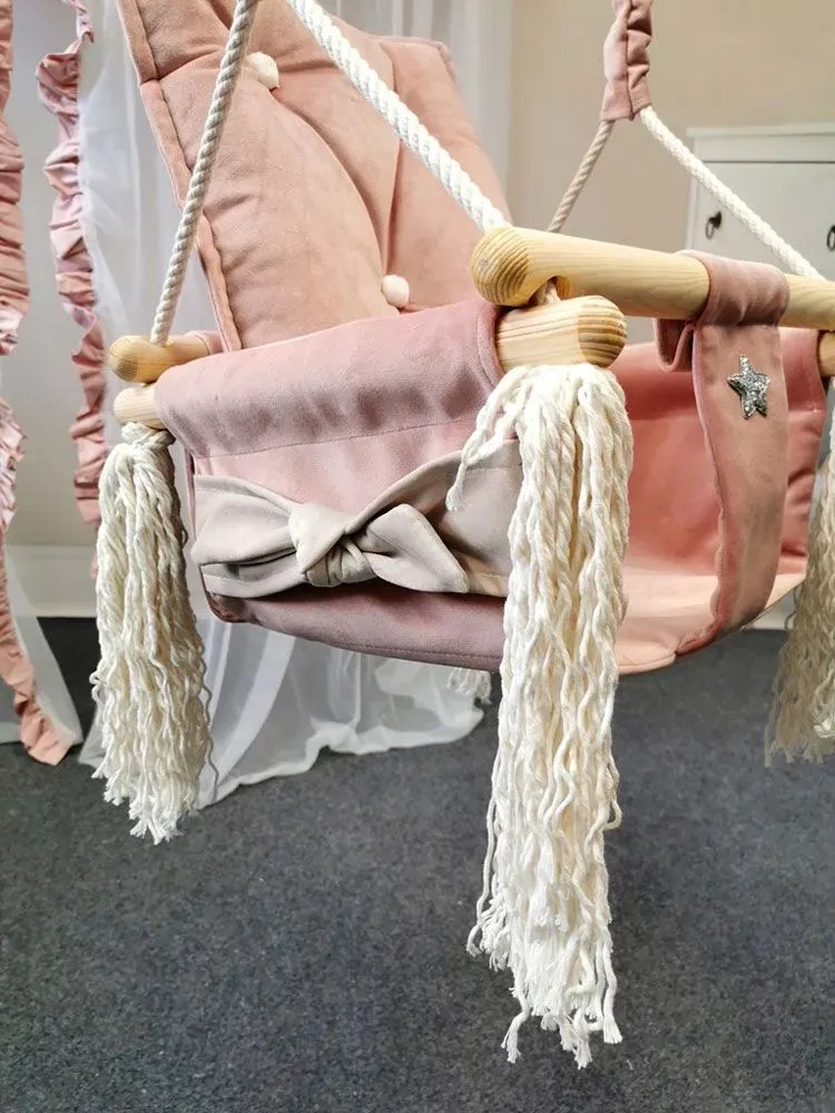 Różowa huśtawka dla dziewczynki C6-H91