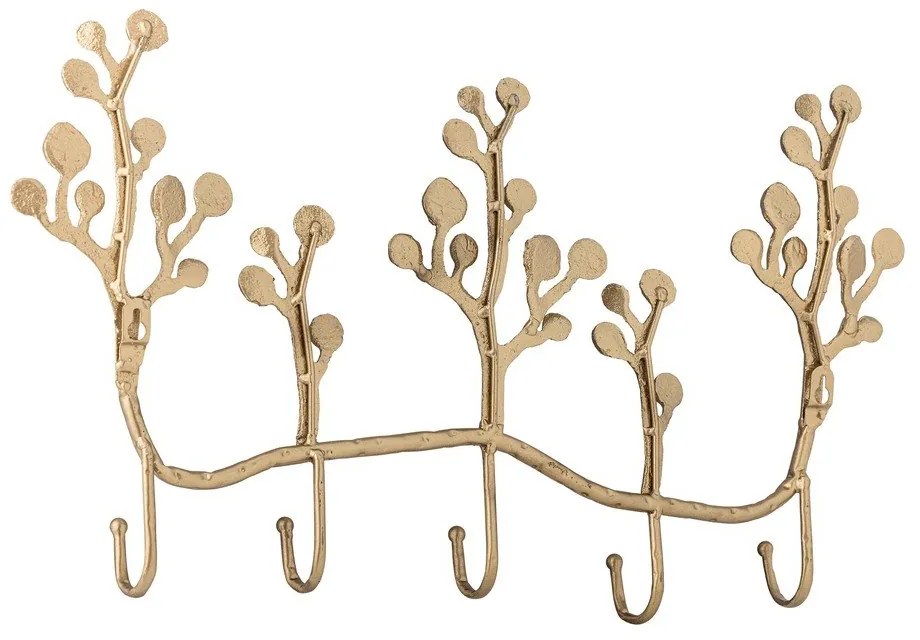 Metalowy wieszak ścienny w kolorze złota 57 cm Padova – Bloomingville