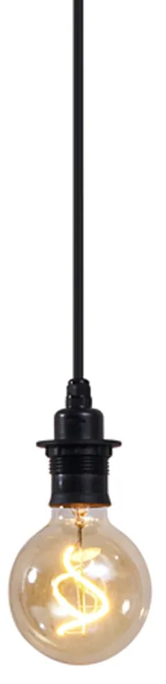 Zewnętrzna lampa wisząca czarna IP44 - Cava