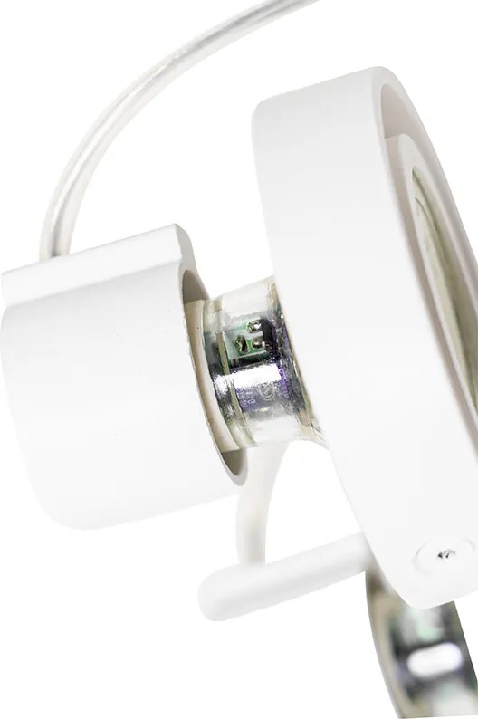 Nowoczesny reflektor biały 2-światłowy - Master 50