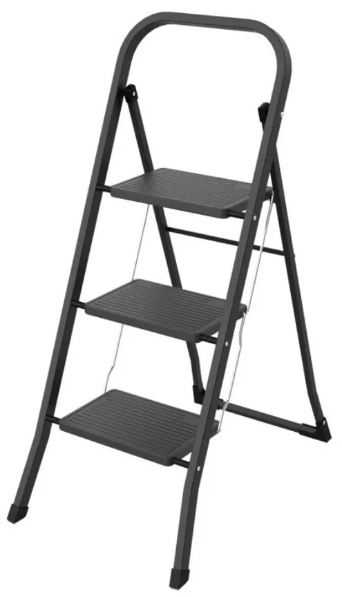 Schodki stalowe MINIFERO 3, czarny