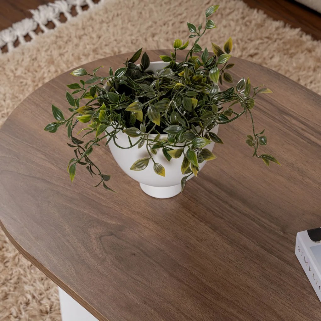 Stolik kawowy Sable Walnut White