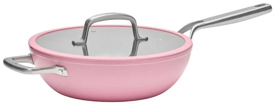 Patelnia z pokrywką/z powłoką ceramiczną wok ø 28 cm Meda 3.0 – FABINI
