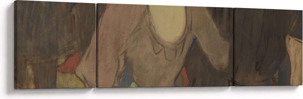 Obraz - Henri de Toulouse-Lautrec, La Goulue and Her Sister, reprodukcje (170x50 cm)