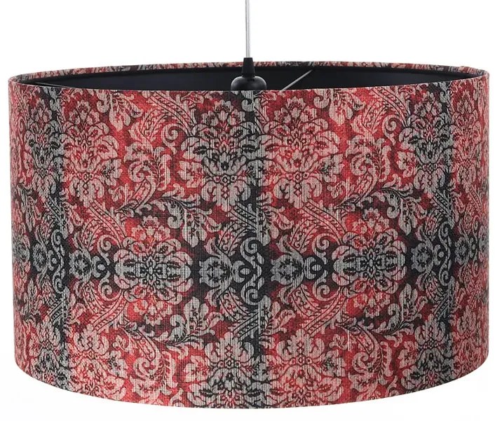 Czerwono-czarna nowoczesna lampa wisząca - S374-Galaxis