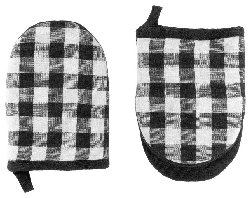 Bawełniana rękawice kuchenne zestaw 2 szt. Gingham – Tiseco Home Studio