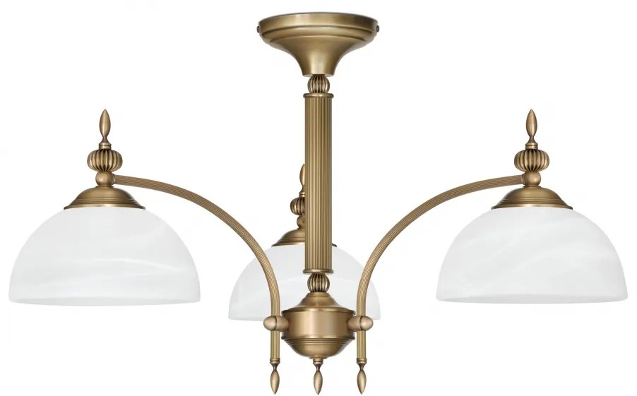 Niski klasyczny żyrandol trójramienny H-S3KN