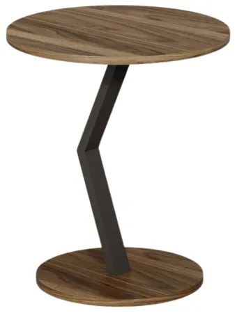 Stolik boczny, kawowy, orzech