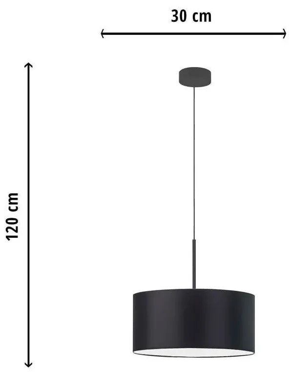Okrągła lampa wisząca 30 cm - G0-E12