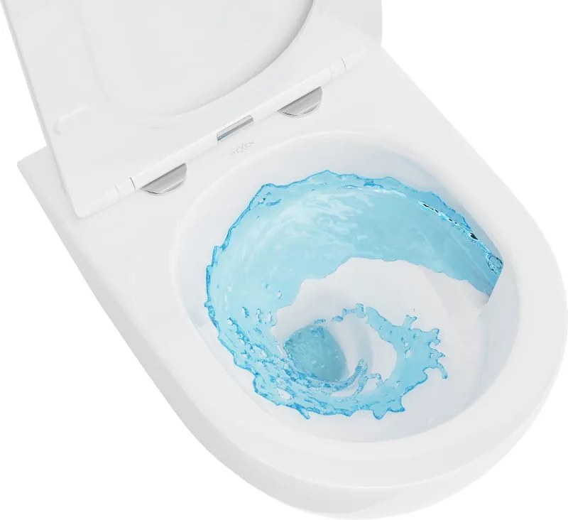 Mexen Lena miska wc Rimless Tornado z deską wolnoopadającą slim, duroplast, biała połysk - 30220300T