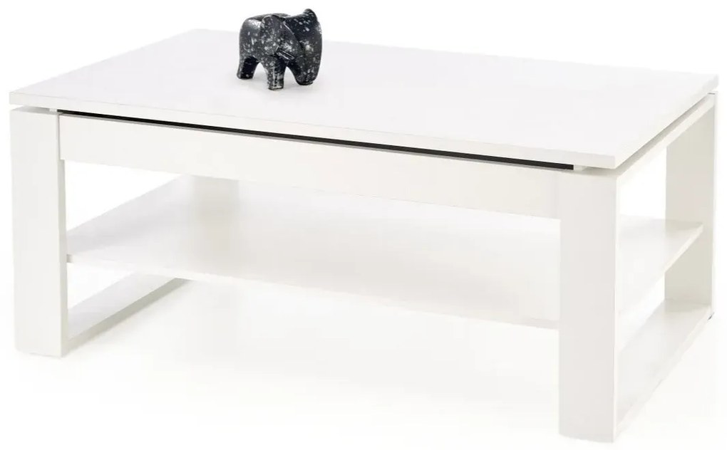 Ława podnoszona BETTY 114x65(92)cm biała HALMAR