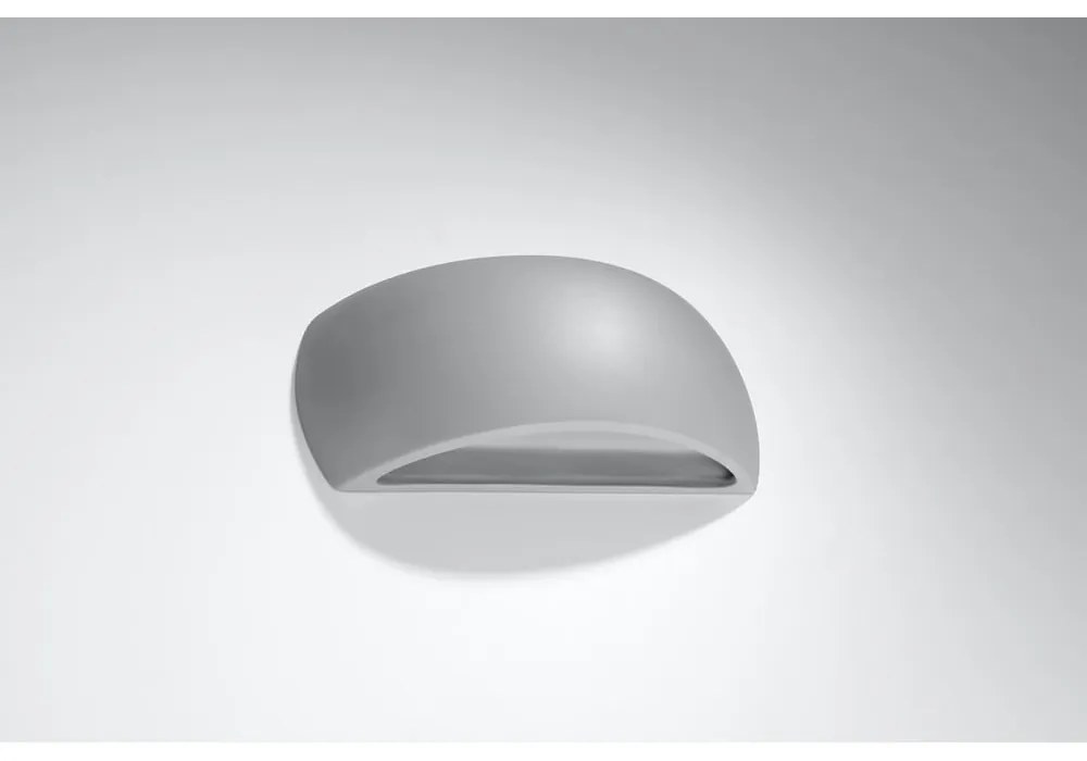 Szary ceramiczny kinkiet Sollux Palermo