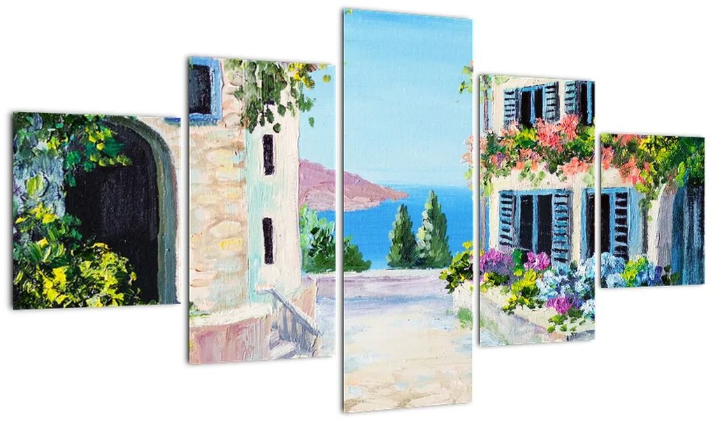 Obraz - Grecka aleja, obraz olejny (125x70 cm)