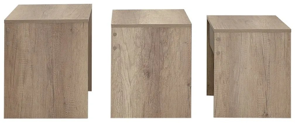 Stolik do odkładania SHP Light Walnut, 3 szt.