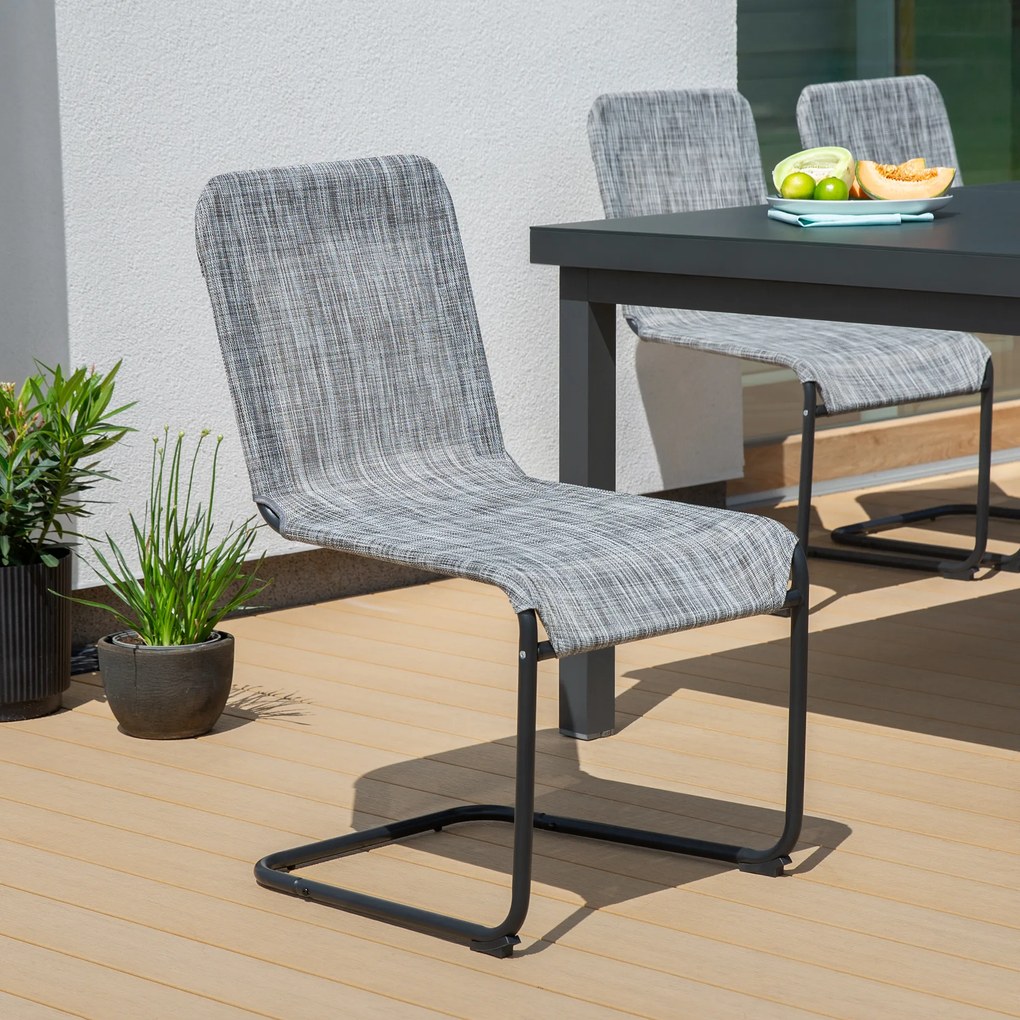 Krzesło ogrodowe Lincoln szare PATIO