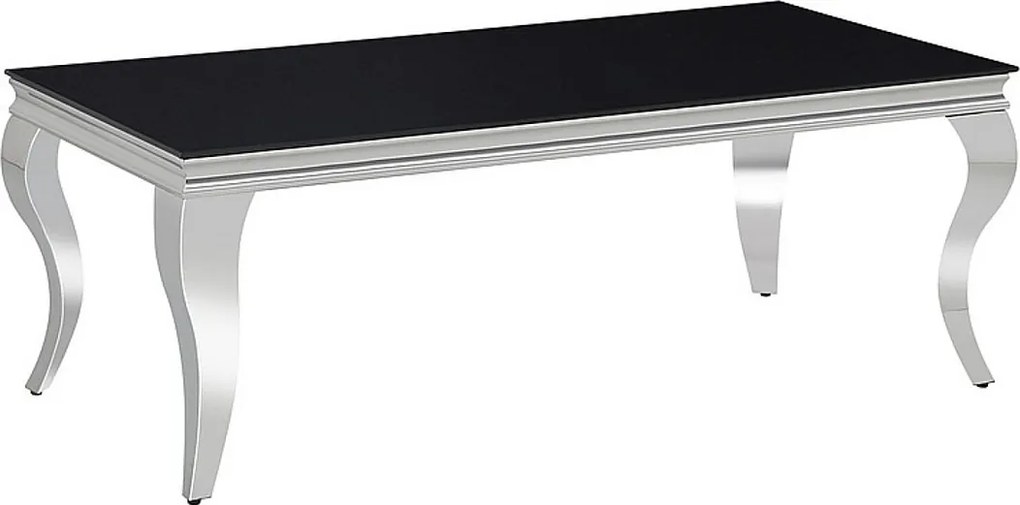 Stół PRINCE 150x90 czarny/chrom