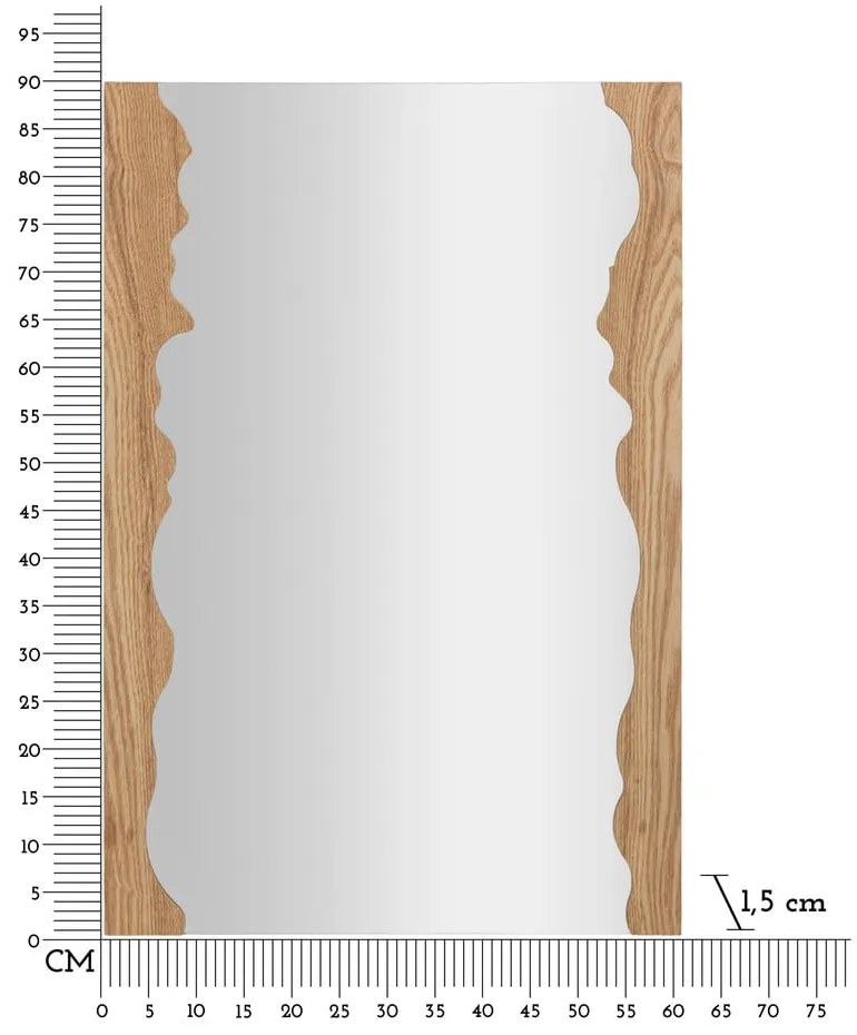 Lustro ścienne 60x90 cm Shape – Mauro Ferretti