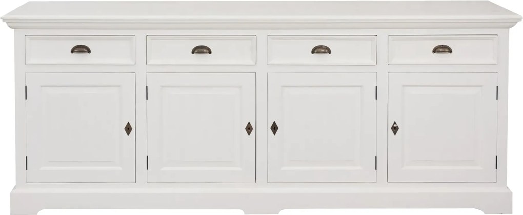 Komoda Brighton 4 drzwi + 4 szuflady white