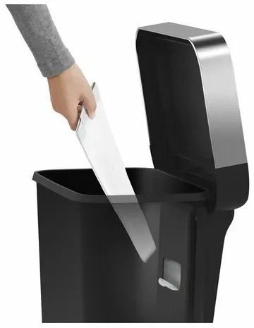 Simplehuman Kosz na śmieci z pedałem 45 l, czarny