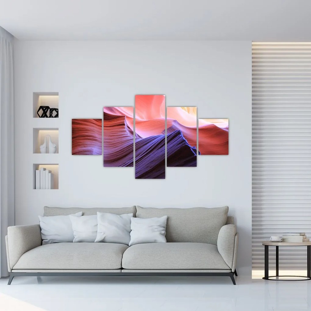 Obraz - kolorowy piasek (125x70 cm)
