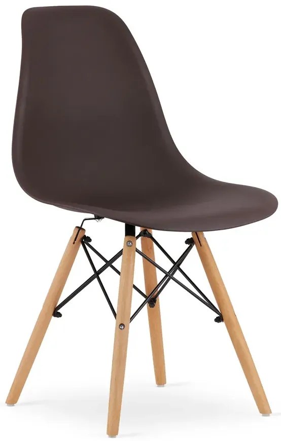 Brązowe minimalistyczne krzesła 4szt. H4-B10