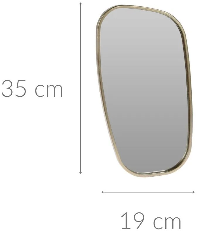 Lustro dekoracyjne CHAMPAGNE, 19 x 35 cm