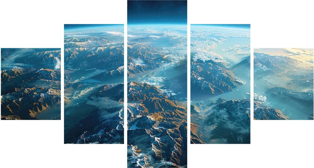 Obraz - Widok z kosmosu (125x70 cm)