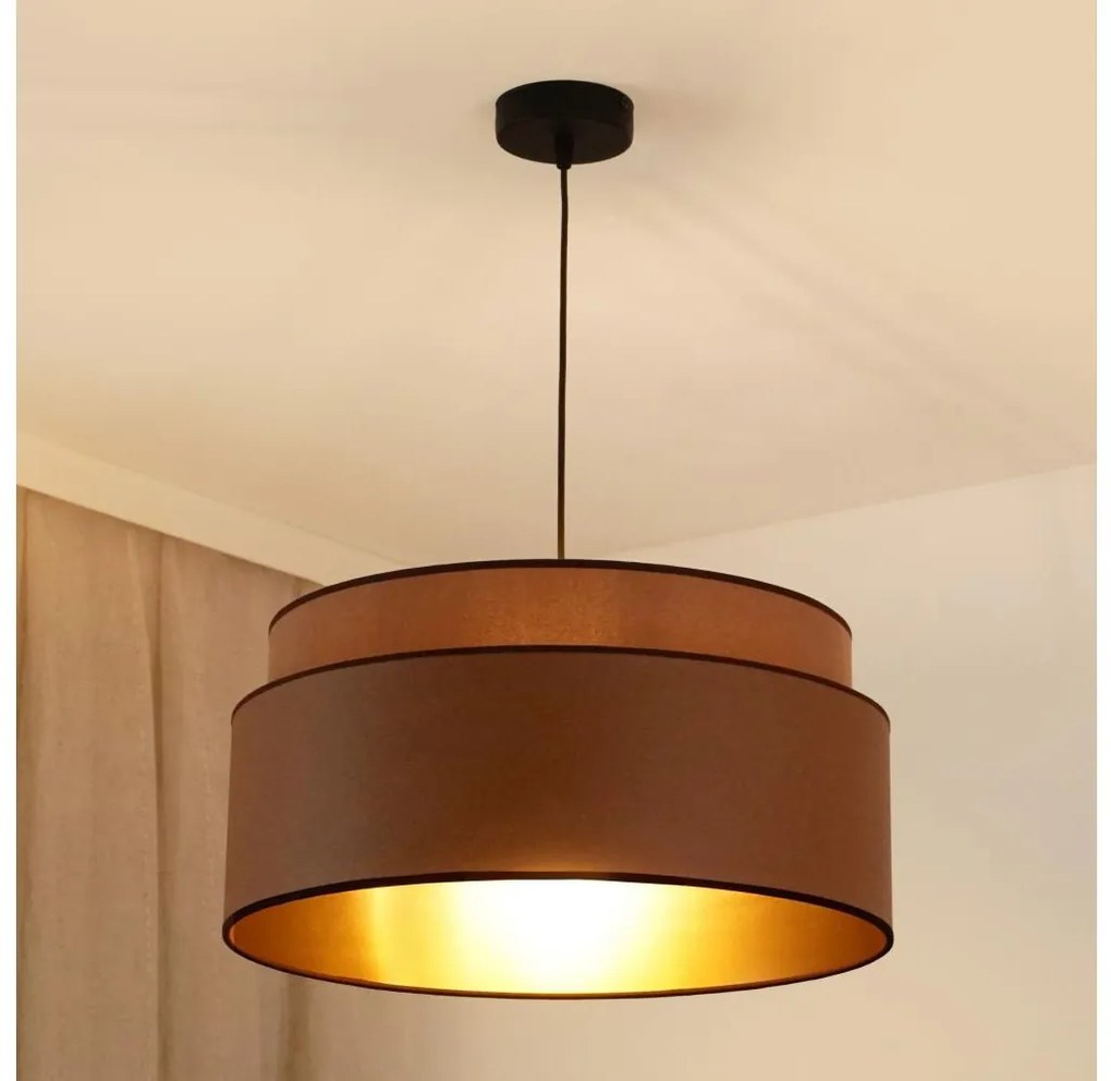 Brilagi - Lampa wisząca OREGON VEGE 1xE27/15W/230V pr. 45 cm brązowa