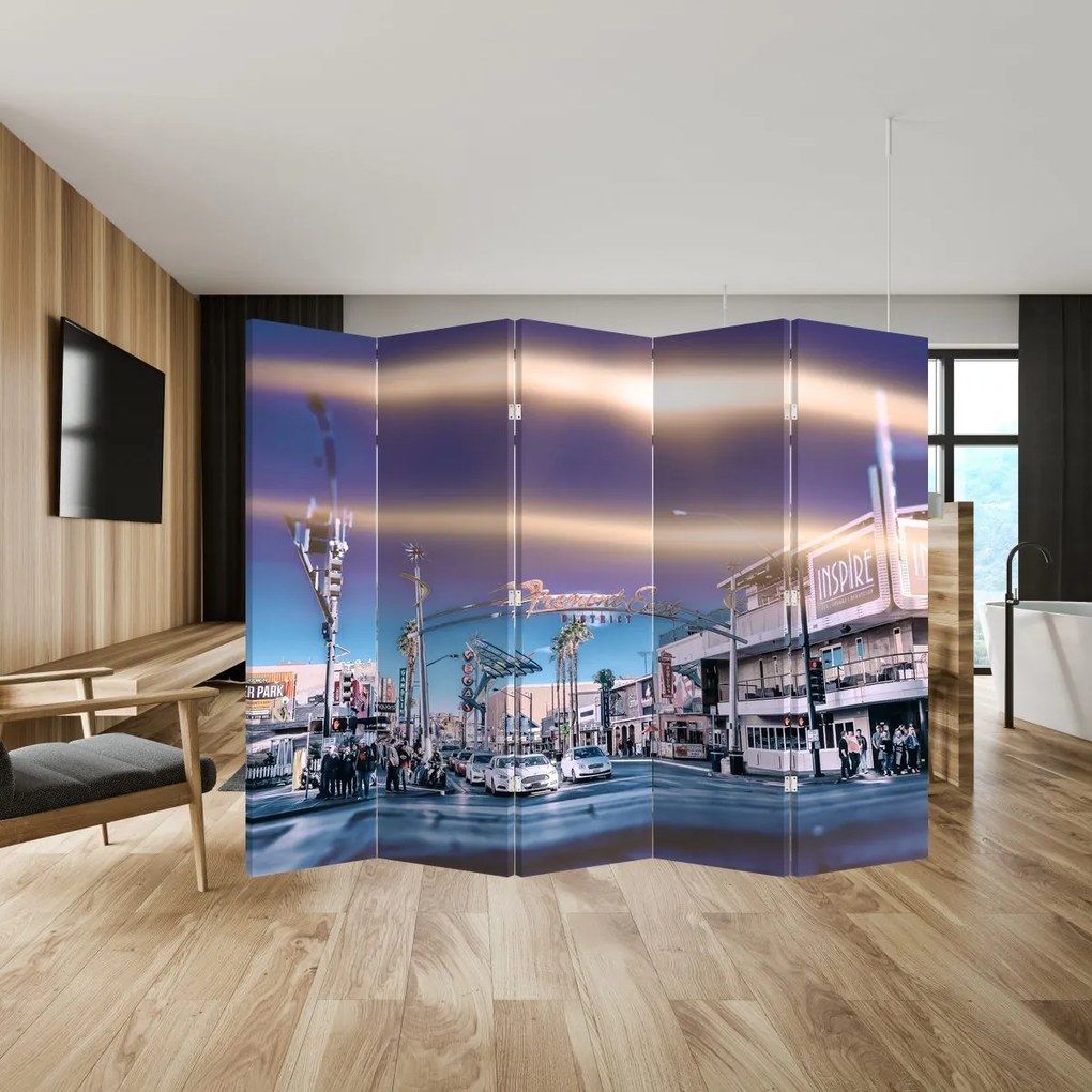 Parawan - Ulica w Las Vegas (210x170 cm)