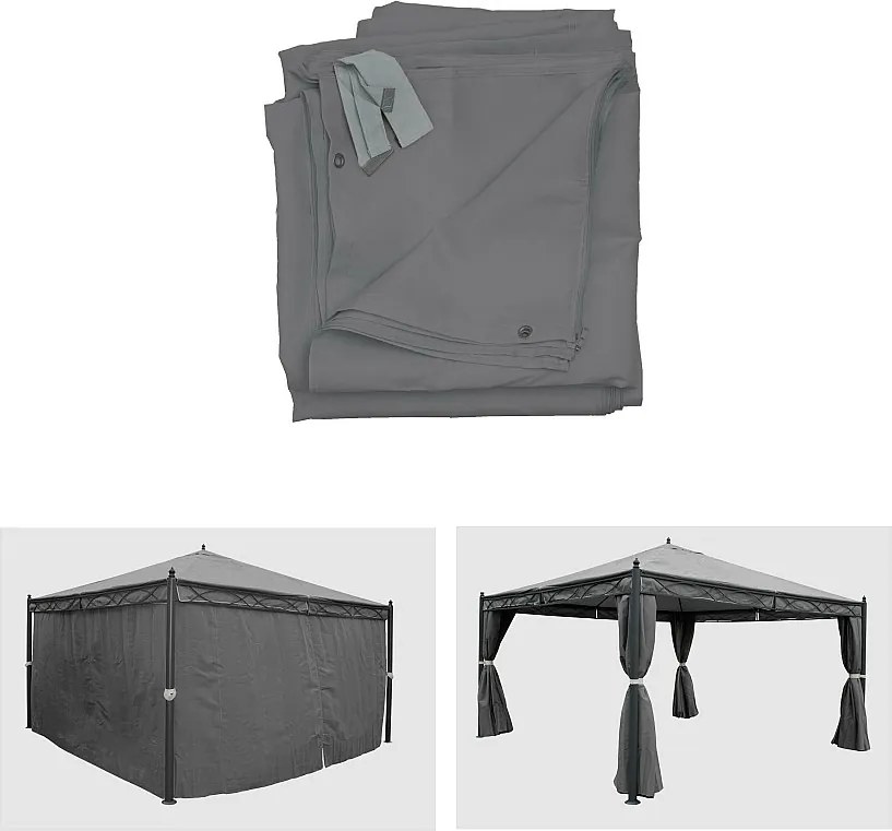 Pergola boczna Calpe III (zestaw 4 sztuk),  szary