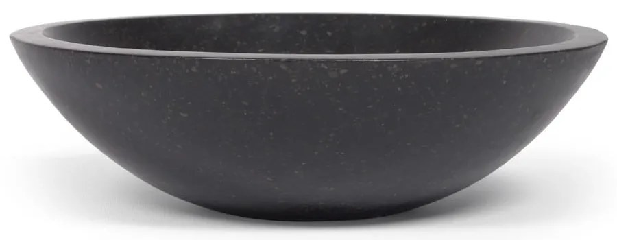 Czarna umywalka z lastriko Kave Home Sunday, ø 40 cm