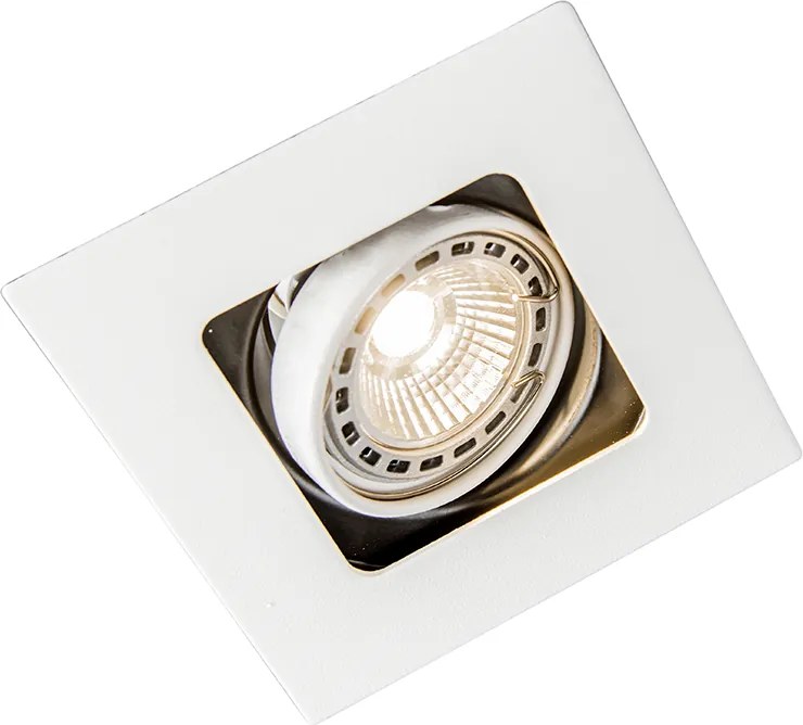 Inteligentny reflektor wpuszczany biały z WiFi GU10 z możliwością przechylania - Artemis