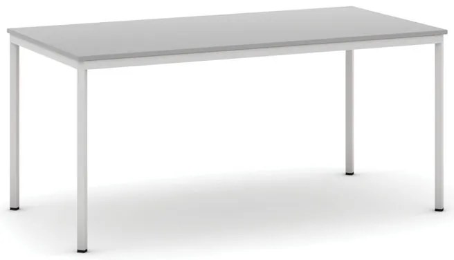 Stół jadalniany, 160x80 cm, szara podstawa, szary