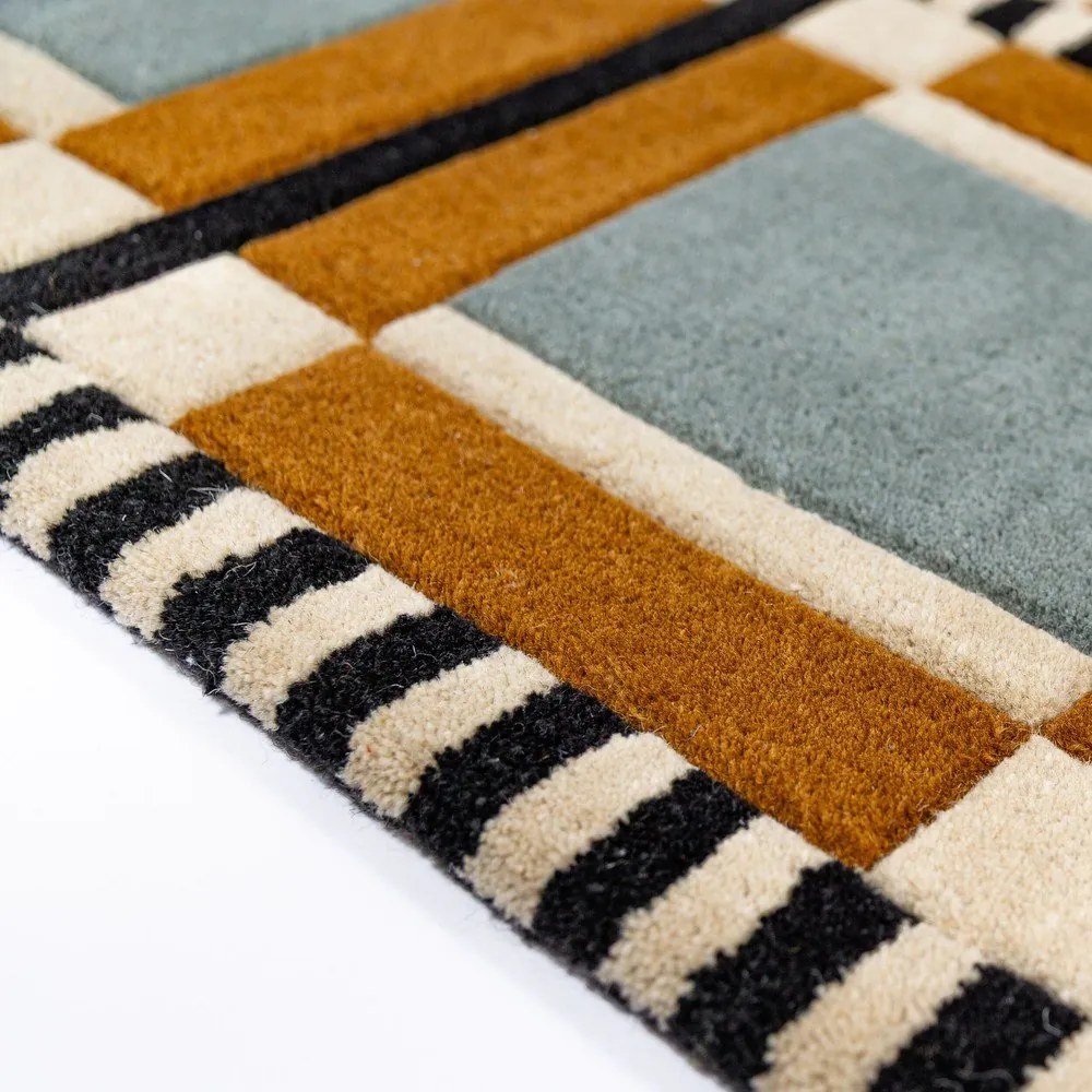 Wełniany dywan tkany ręcznie 140x200 cm Quadro Wool – Flair Rugs