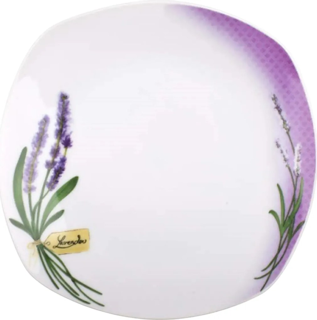 Banquet Lavender 18-częściowy zestaw talerzy