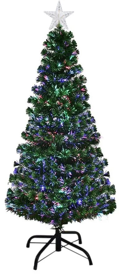 Sztuczna choinka ze światłowodami z kolorowym LED-em w kilku rodzajach-120 cm-owa
