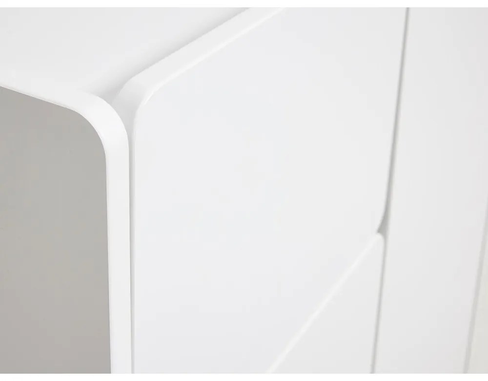 Biała szafka 80x100x40 cm Bera – Unique Furniture