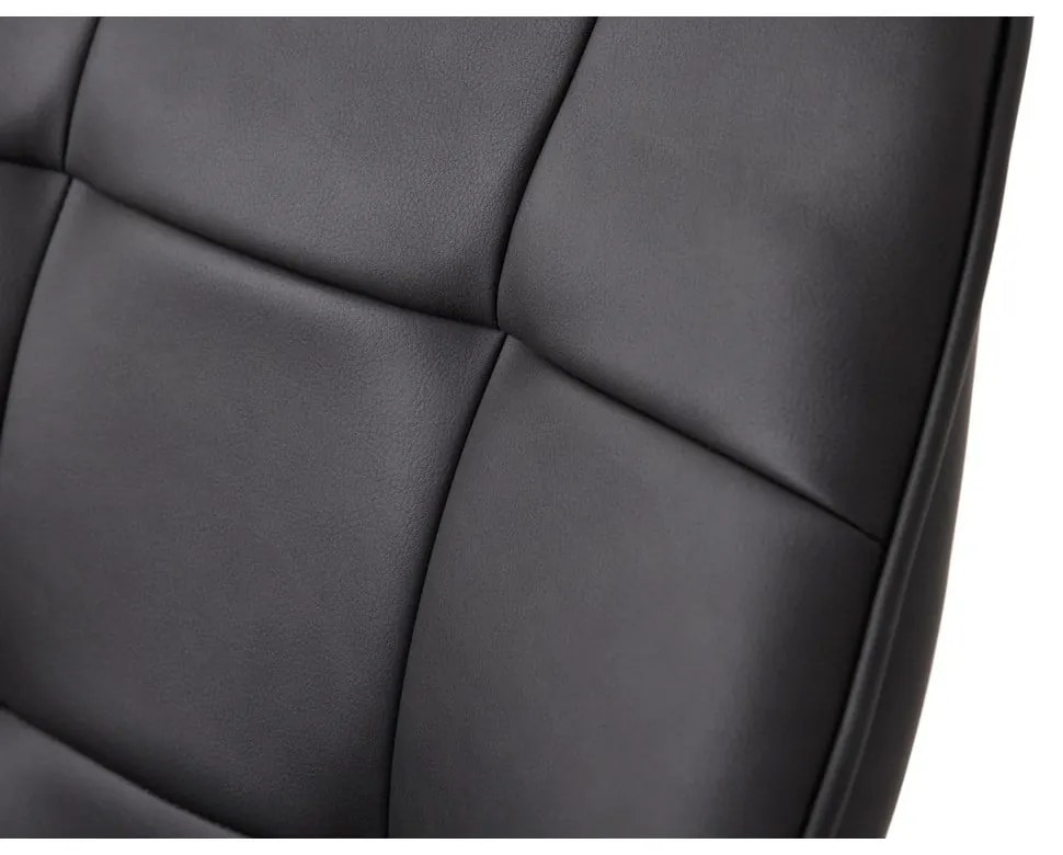 Ciemnoszare krzesła z imitacji skóry z podłokietnikami zestaw 2 szt. Nolan Square – Unique Furniture