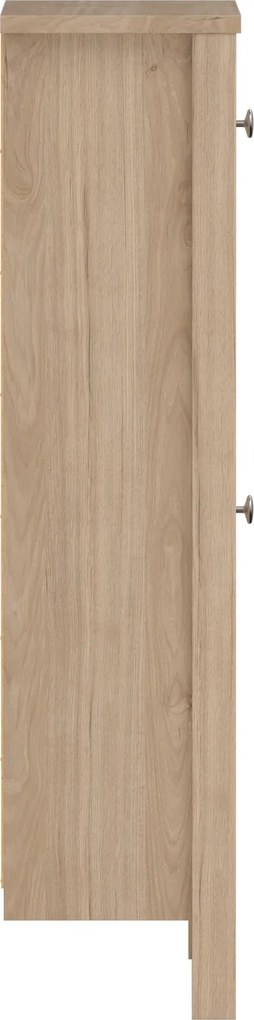 Wąska szafka na buty Madrid z 2 półkami, jackson hickory