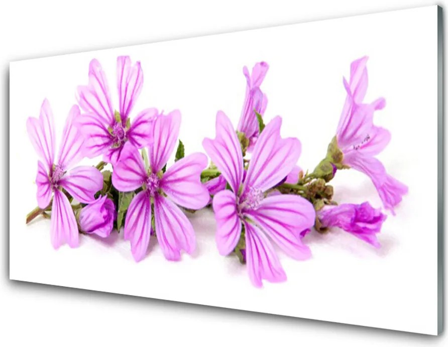 Szkło do Kuchni na Ścianę Wyrafinowany Motyw Roślinny