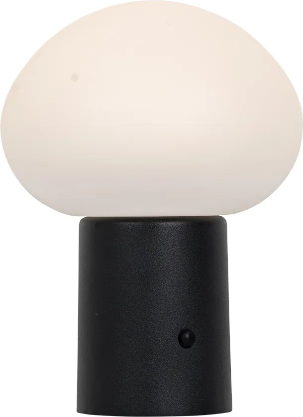Zestaw 2 akumulatorowych lamp stołowych LED Grzyb czarny - Louise
