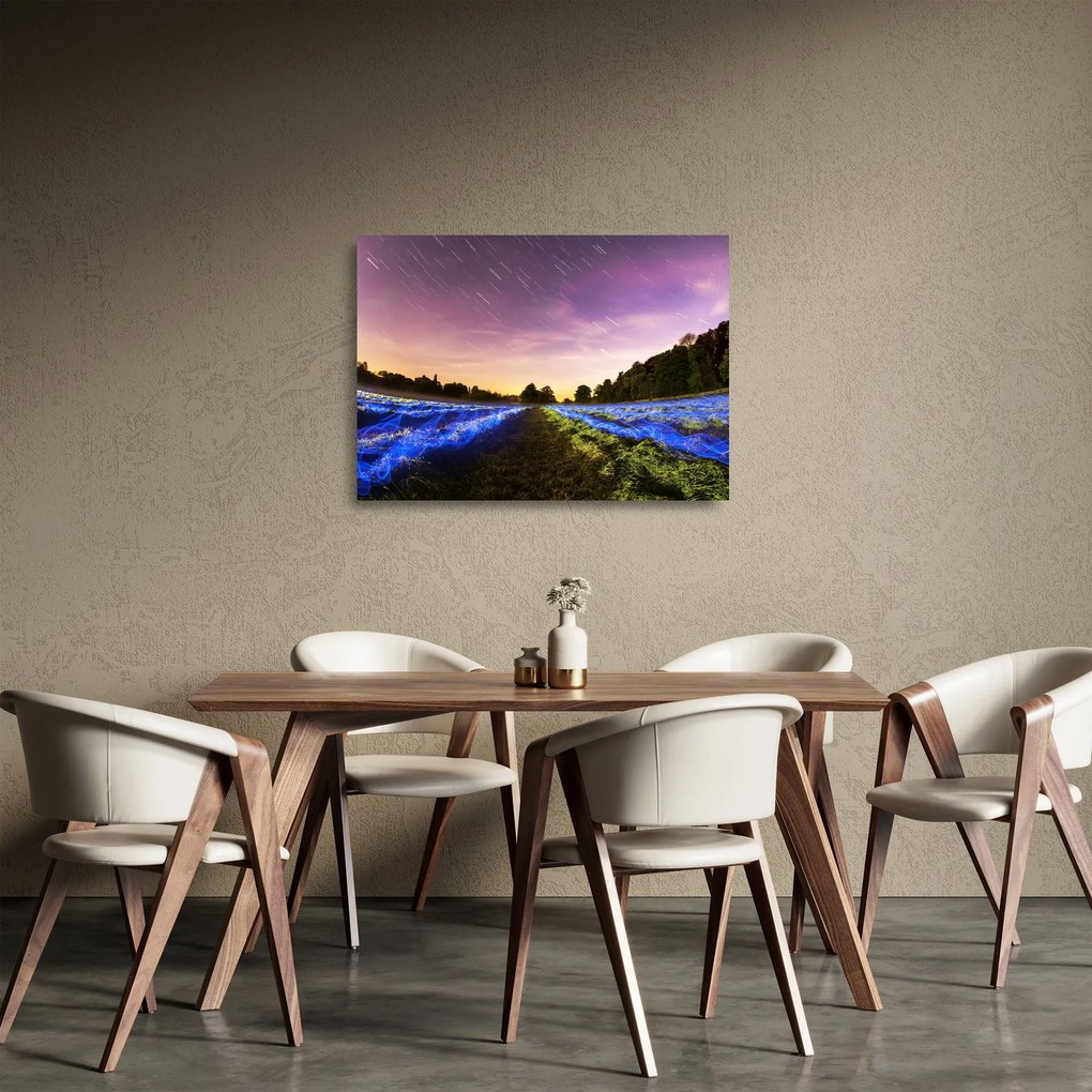 Obraz na szkle - kolorowe pole (70x50 cm)