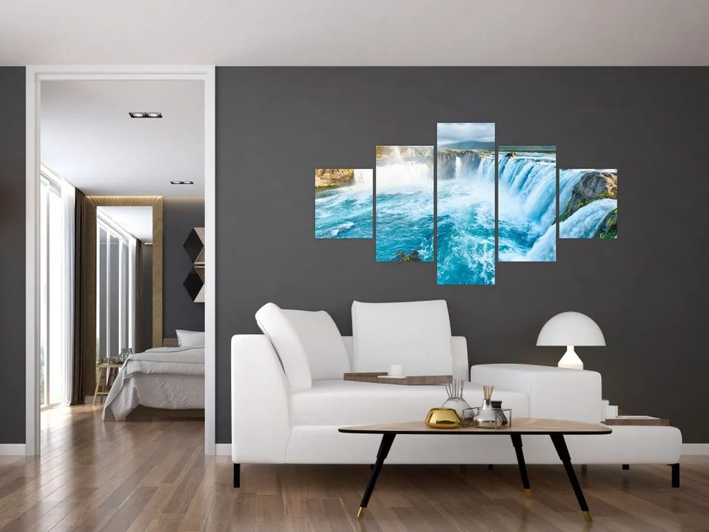 Obraz - Wodospad Godafoss (125x70 cm)