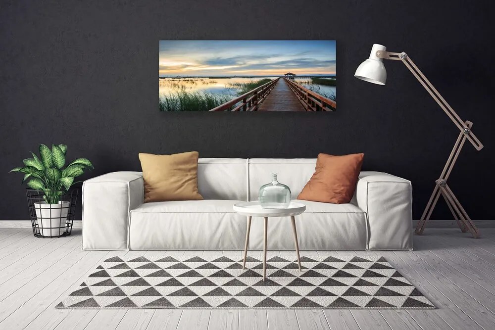 Obraz canvas na ścianę Zabytkowa Konstrukcja Mostu