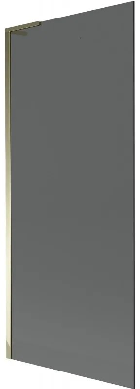 Mexen Next L parawan nawannowy 1-skrzydłowy 80 x 150 cm, grafit, złoty - 895-080-000-03-40-50