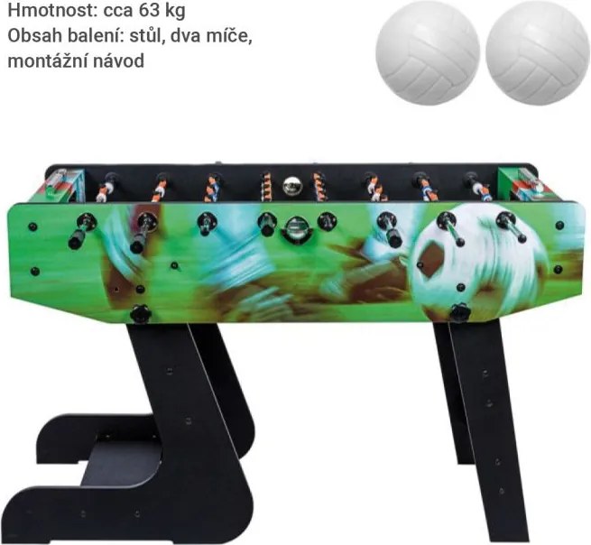 Stół Piłkarski Liverpool 141 x 125 x 89 cm, zielony nadruk