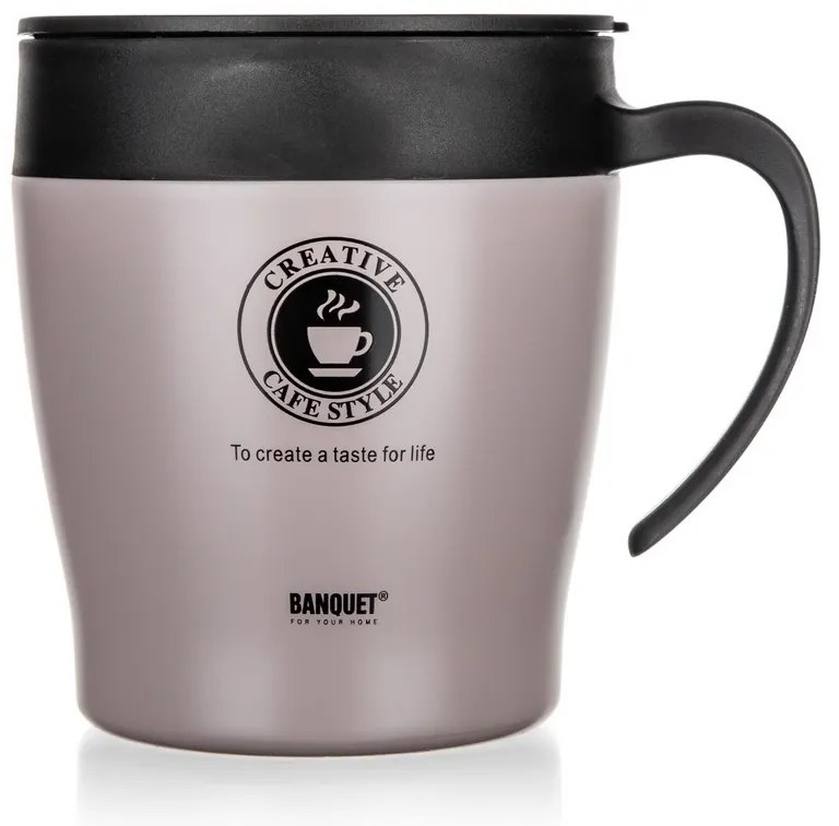 Banquet Podróżny kubek termiczny TAZZA 330 ml, Latte