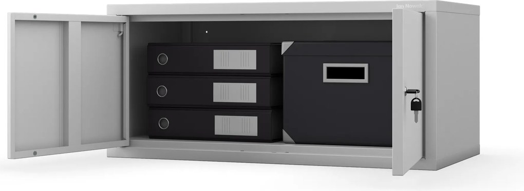 Nadstawka na szafę EWA Compact 800 x 380 x 400 mm, szara