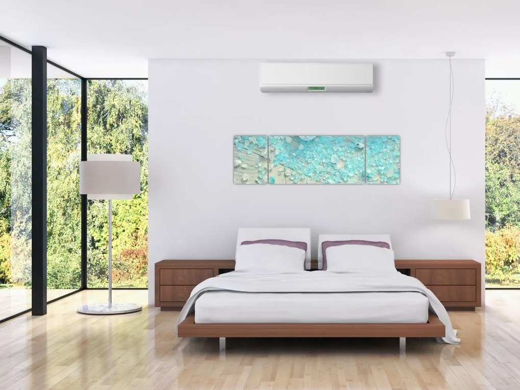 Obraz - Nadmorska atmosfera w turkusowych odcieniach (170x50 cm)